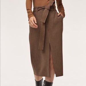 NWOT Wilfred Tie-Front Skirt